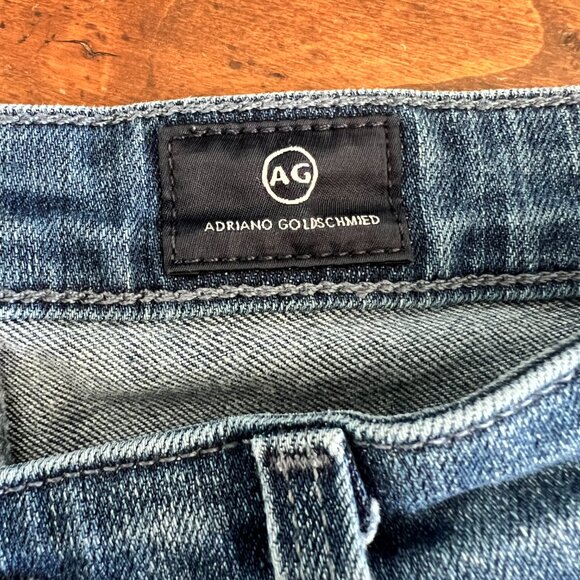AG The Stilt Cigarette Leg Raw Hem Denim Jeans 27 - Picture 6 of 7